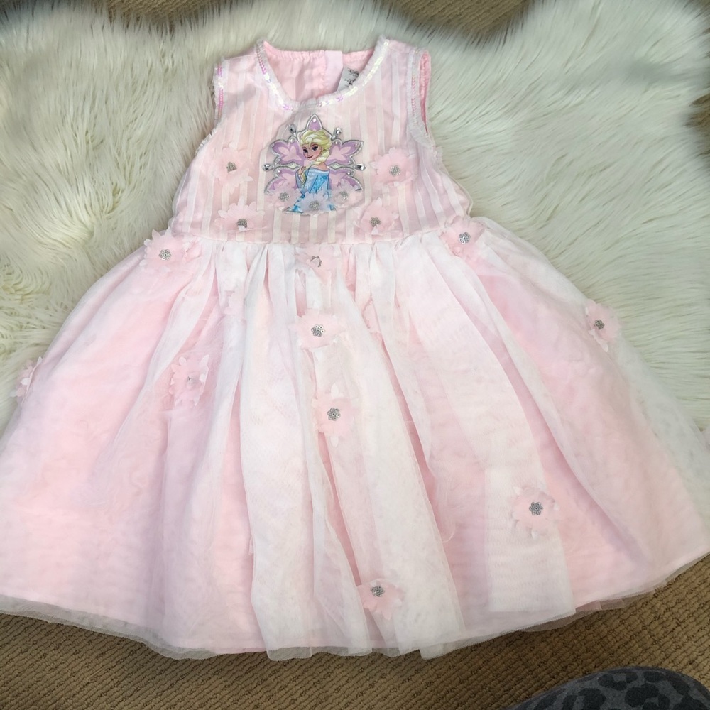 Embroidered Elsa Party Disney Store Dress 5/6